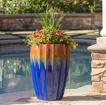 Blue Carambola Planter - Trendspot Inc.